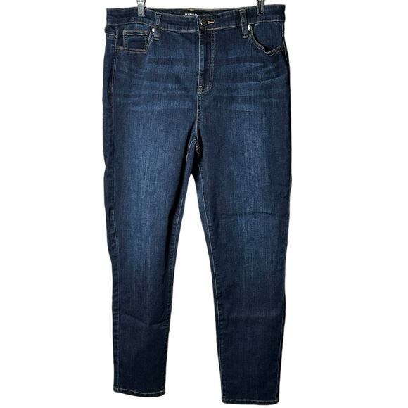 Buffalo David Bitton Mollie High-Rise Skinny Jeans Women’s Size 14 Dark Wash - Picture 2 of 5